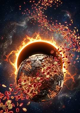 Cosmic Eclipse with Mechanical Sphere