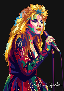 Stevie Nicks Pop Art Portrait