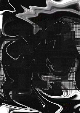 Abstract Black and White Swirls