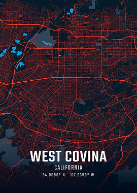 West Covina City Map