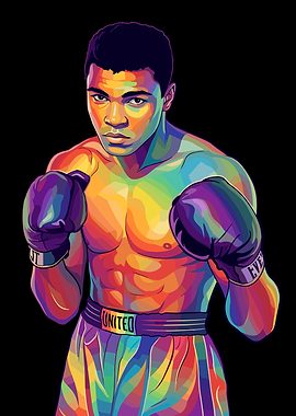 Muhammad Ali Pop Art Portrait