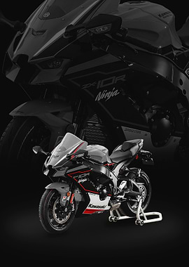 black Kawasaki Ninja ZX-10R Motorcycle