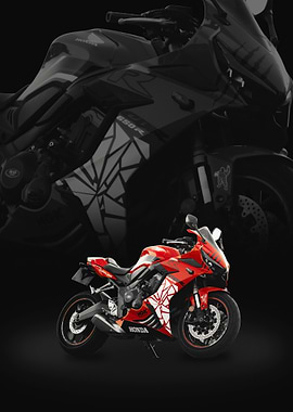Red Honda CBR650R Motorcycle