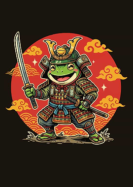 Samurai Frog Warrior