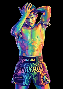 Buakaw Pop Art Portrait