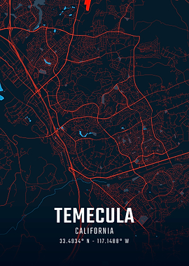 Temecula California City Map