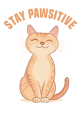 Stay Pawsitive Cat