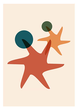 Abstract Mid-Century Modern Shapes