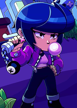Brawl Stars Bibi Character Art