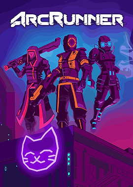 Arcrunner Game Art with Cyberpunk Characters