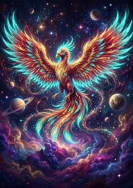 Cosmic Phoenix in Nebula