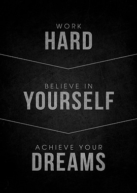 Motivational Text Art