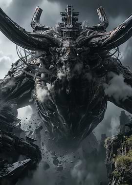 Colossal Mechanical Dragon God