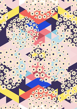 Geometric Floral Pattern