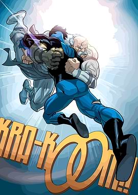 Superheroes Fighting