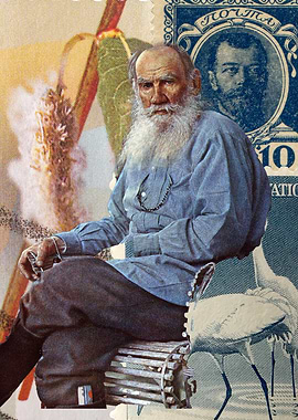 Leo Tolstoy Portrait Collage