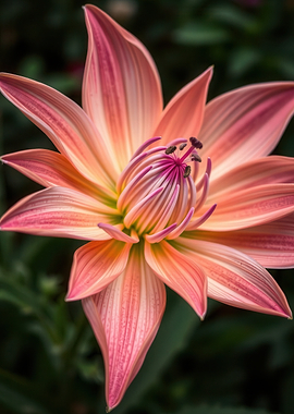 Close-up of a vibrant Dahlia flower