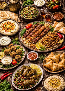 Middle Eastern Feast Platter