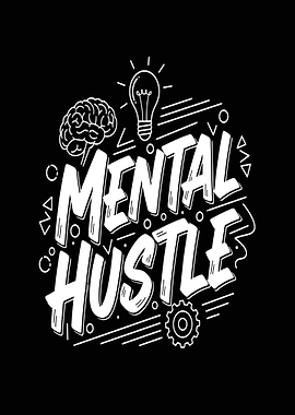 Mental Hustle Brain and Lightbulb