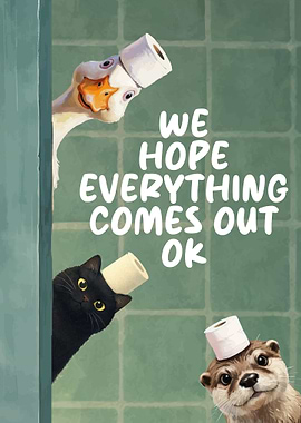 Funny Animals with Toilet Paper