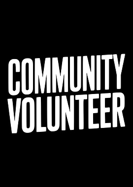 Community Volunteer Text Art