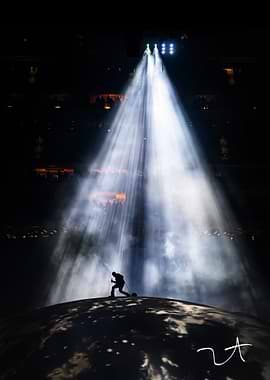 Silhouette Performer on Stage