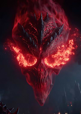 Fiery Skull Demon