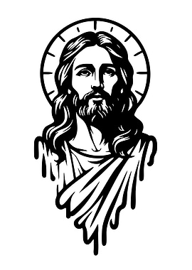 Jesus Christ Drip Art
