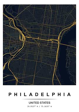 Philadelphia Map Art