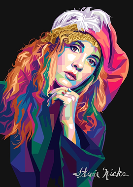 Stevie Nicks Pop Art Portrait