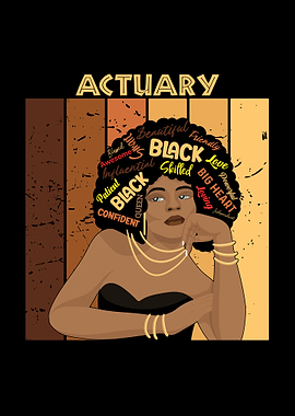 Actuary Black Woman Art