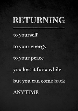 Returning to Yourself