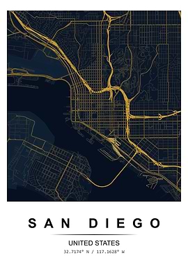 San Diego City Map