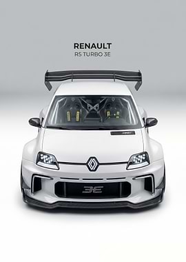 Renault R5 Turbo 3E Front View poster