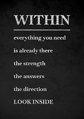 Inspirational quote about inner strength