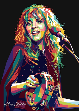 Stevie Nicks Pop Art Portrait