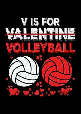 V is for Volleyball Valentine