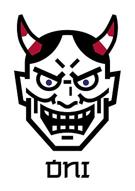 Oni Japanese Demon Illustration