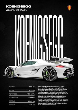 Koenigsegg Jesko Attack Car