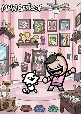 MewGenics Cat Room with Characters