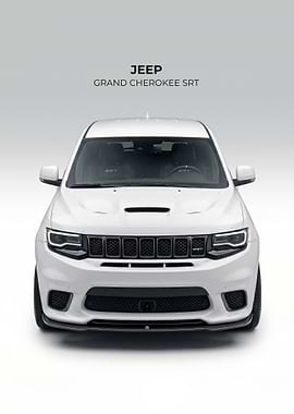 White Jeep Grand Cherokee SRT
