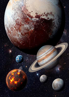 Planets and Rings in Deep Space