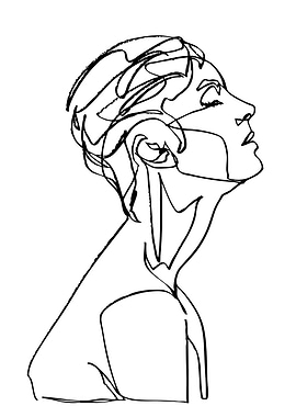 Minimalist Line Art Portrait