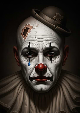 Sad Clown Portrait