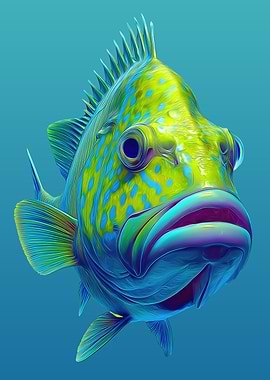 Majestic Angelfish Portrait