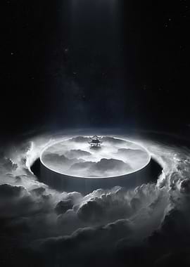 Mystical Pagoda in a Cloud Ring