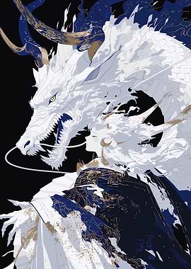 White Dragon and Woman