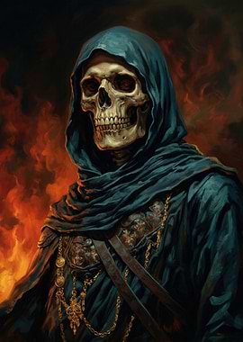 Grim Reaper in Blue Robes