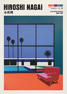 Hiroshi Nagai Pacific Breeze Collection Poster