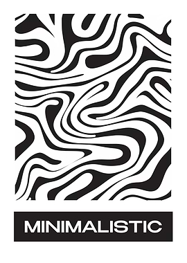 Minimalistic Abstract Zebra Pattern